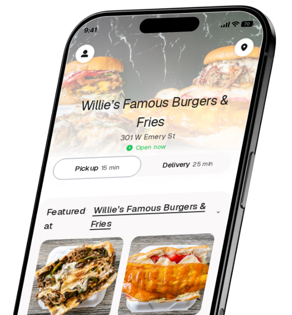 Willie’s Famous Burgers & Fries app preview